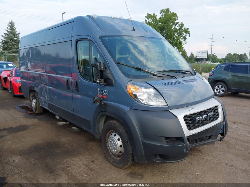 3C6URVJG9LE143919 2020 Ram Promaster 3500 Cargo Van High Roof 159 Wb Ext auction photo 1