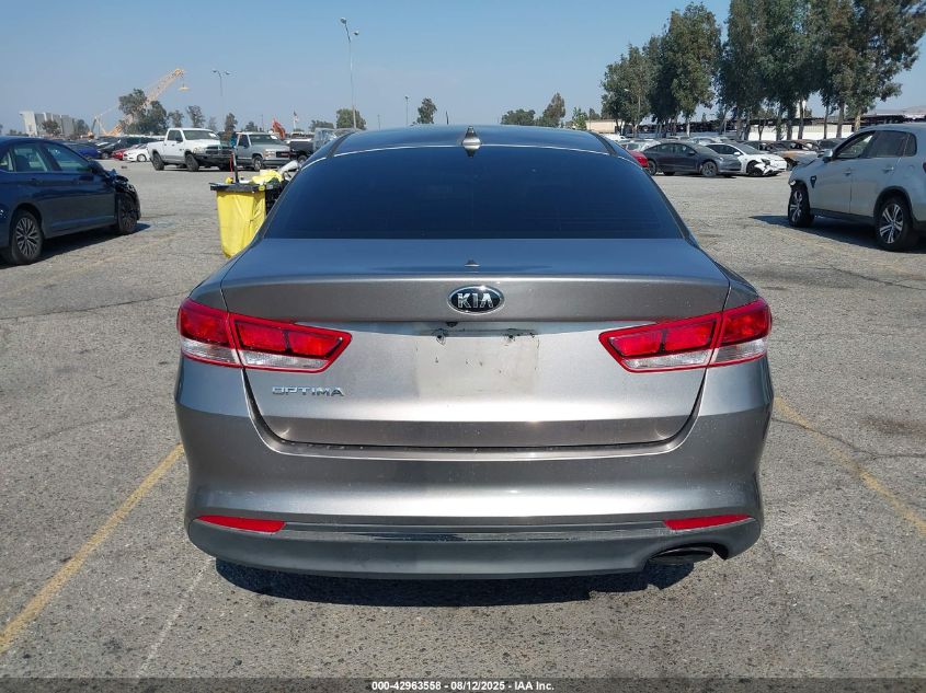 2016 Kia Optima Lx VIN: 5XXGT4L30GG112700 Lot: 42963558
