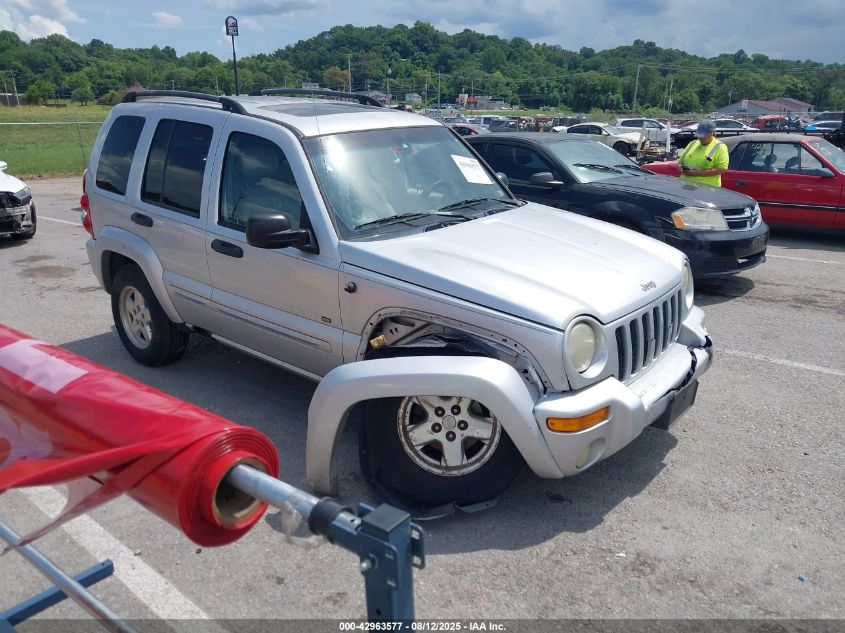 2002 Jeep Liberty Limited Edition silver other gasoline 1J8GL58K12W335463 photo #1