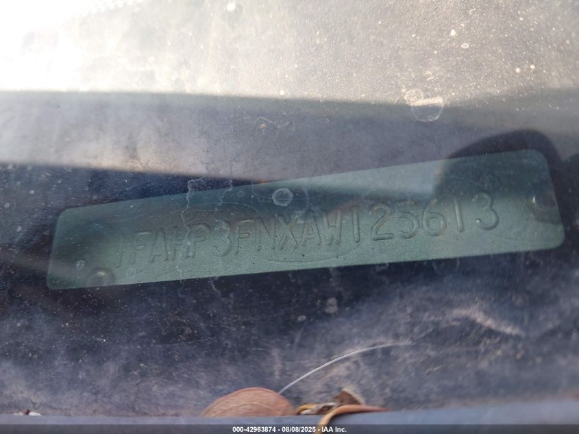 2010 Ford Focus Se VIN: 1FAHP3FNXAW125613 Lot: 42963874