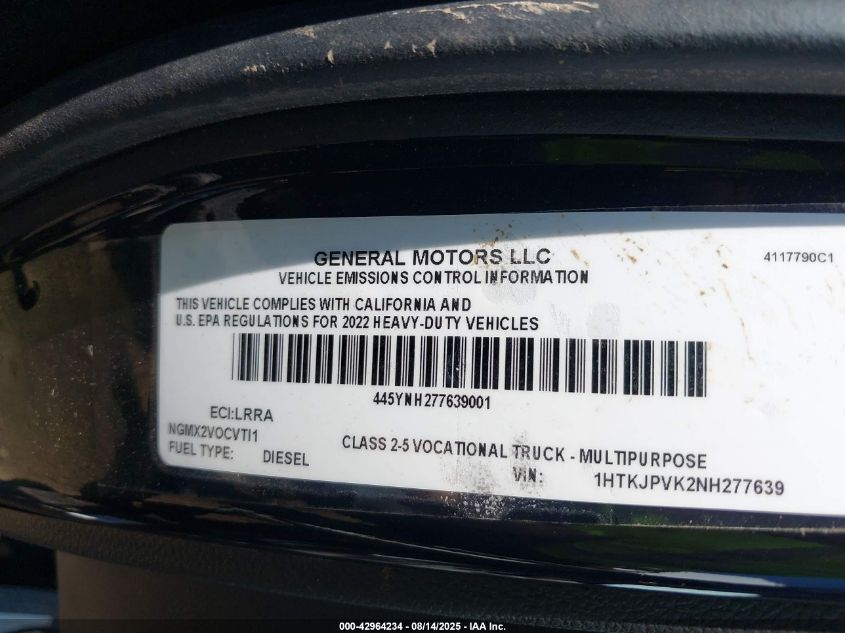 2022 Chevrolet Silverado - 1HTKJPVK2NH277639