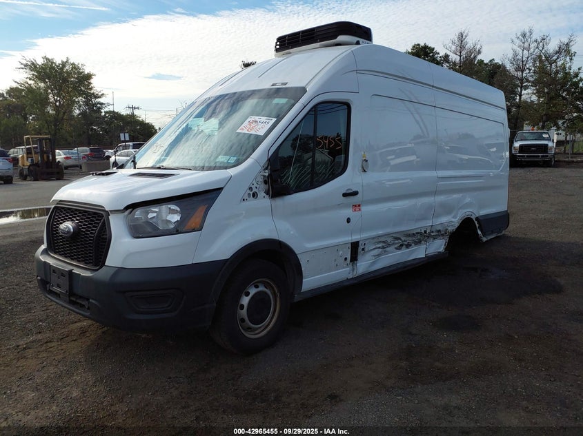 2022 Ford Transit-350 Cargo Van white van gasoline 1FTBW3X80NKA59873 photo #3