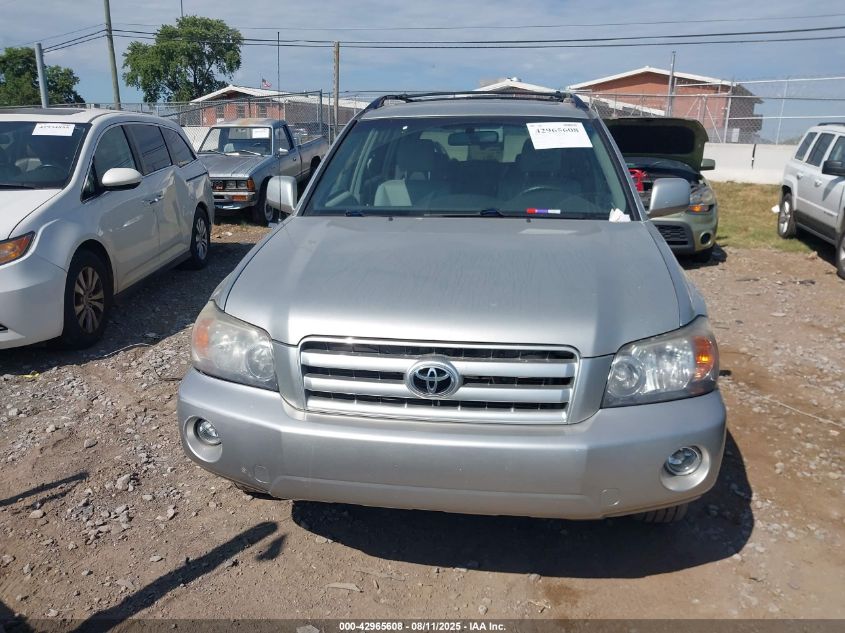2007 Toyota Highlander V6 VIN: JTEHP21A070199980 Lot: 42965608