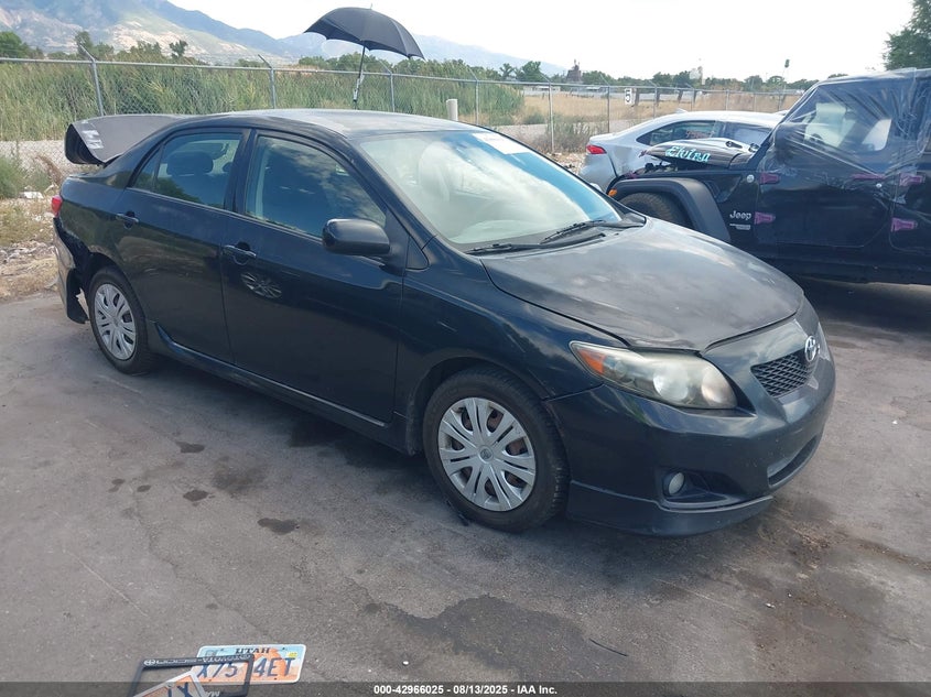 2009 Toyota Corolla S black sedan gasoline 1NXBU40E59Z017488 photo #1