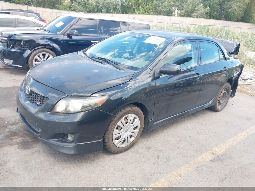 2009 Toyota Corolla S black sedan gasoline 1NXBU40E59Z017488 photo #3
