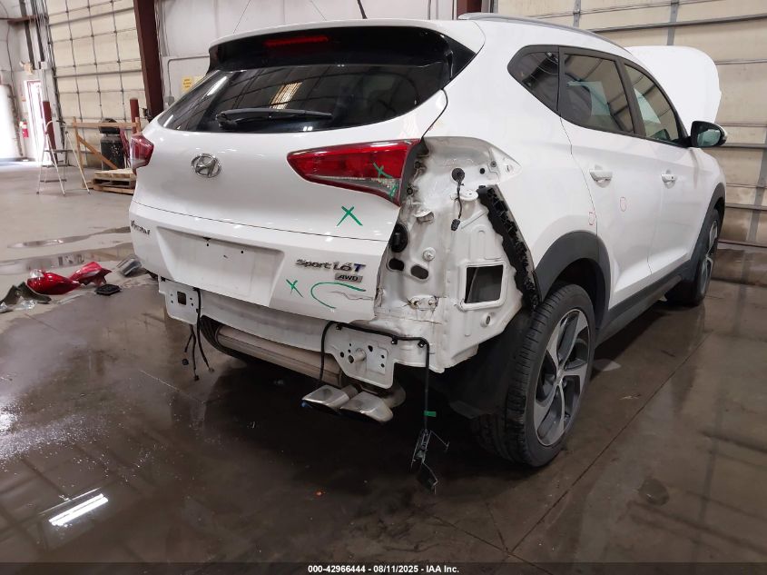 2016 Hyundai Tucson Sport VIN: KM8J3CA28GU059728 Lot: 42966444
