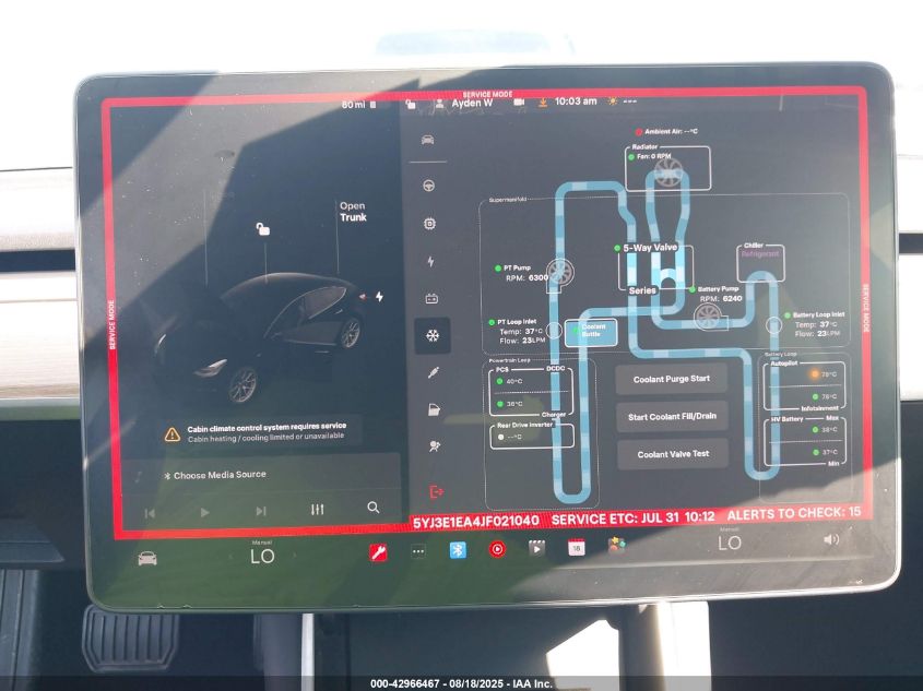 2018 Tesla Model 3 Long Range/Mid Range VIN: 5YJ3E1EA4JF021040 Lot: 42966467