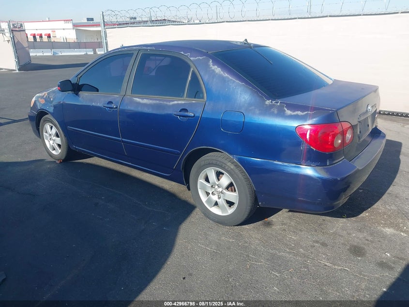 2008 Toyota Corolla Le blue sedan gasoline 1NXBR30E28Z036459 photo #4