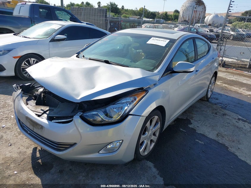 2013 HYUNDAI ELANTRA LIMITED - 5NPDH4AE0DH411676