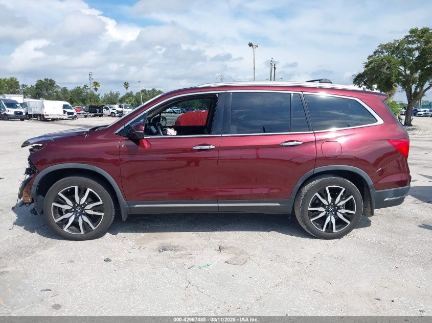 2021 Honda Pilot 2Wd Touring 7 Passenger VIN: 5FNYF5H69MB008726 Lot: 42967488