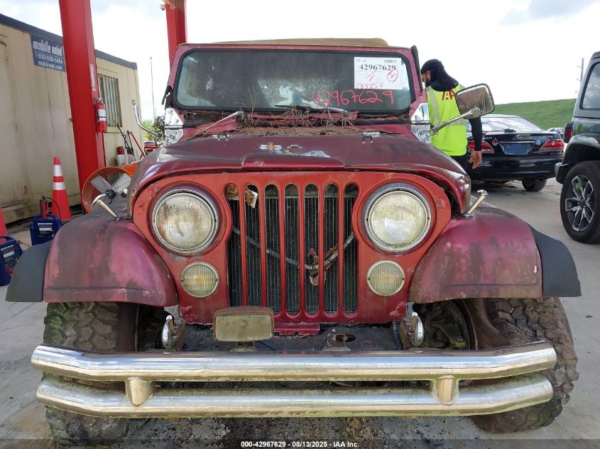 1982 Jeep Jeep Cj7 VIN: 1JCCN87E0CT060831 Lot: 42967629