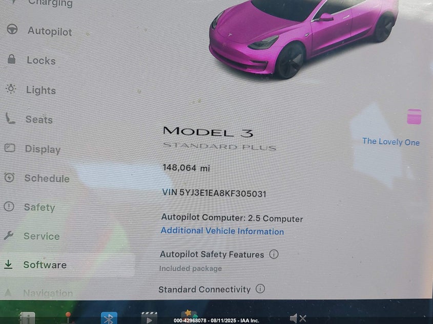 5YJ3E1EA8KF305031 2019 Tesla Model 3 Long Range mid Range standard Range standard Range Plus Black