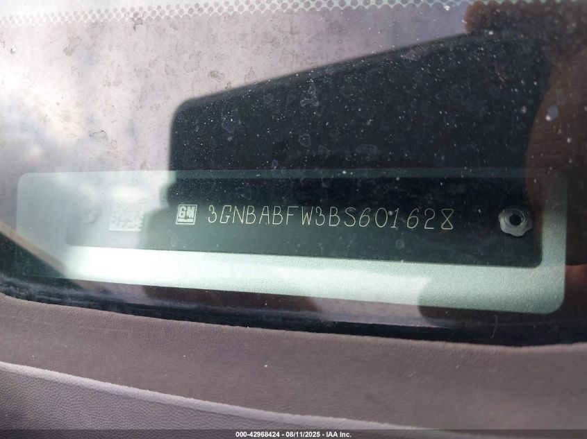 2011 Chevrolet Hhr Lt VIN: 3GNBABFW3BS601628 Lot: 42968424