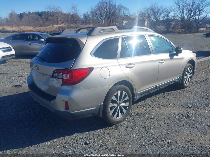 Vin: 4s4bsblc9f3239506, lot: 43462706, subaru outback 2.5i limited 20154