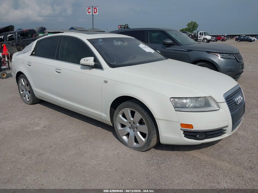 2006 Audi A6 3.2 white sedan gasoline WAUDH74F96N149999 photo #1