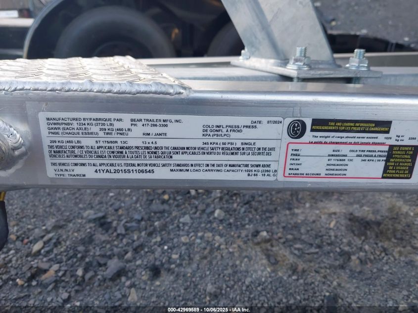 2025 G3 18Ccj VIN: GEN95060G425 Lot: 42969589