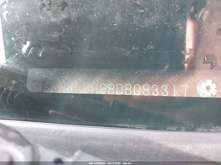 2013 Honda Odyssey Ex-L VIN: 5FNRL5H68DB083317 Lot: 42969996