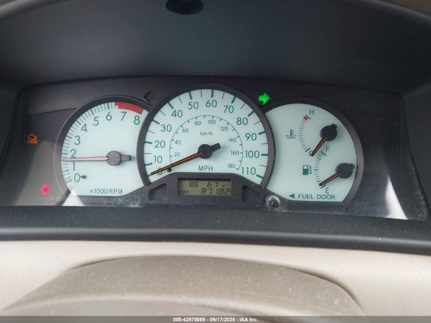 2004 Toyota Corolla Le VIN: JTDBR32E642040005 Lot: 42970069