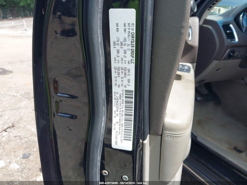 2013 DODGE DURANGO SXT - 1C4RDHAG3DC527444