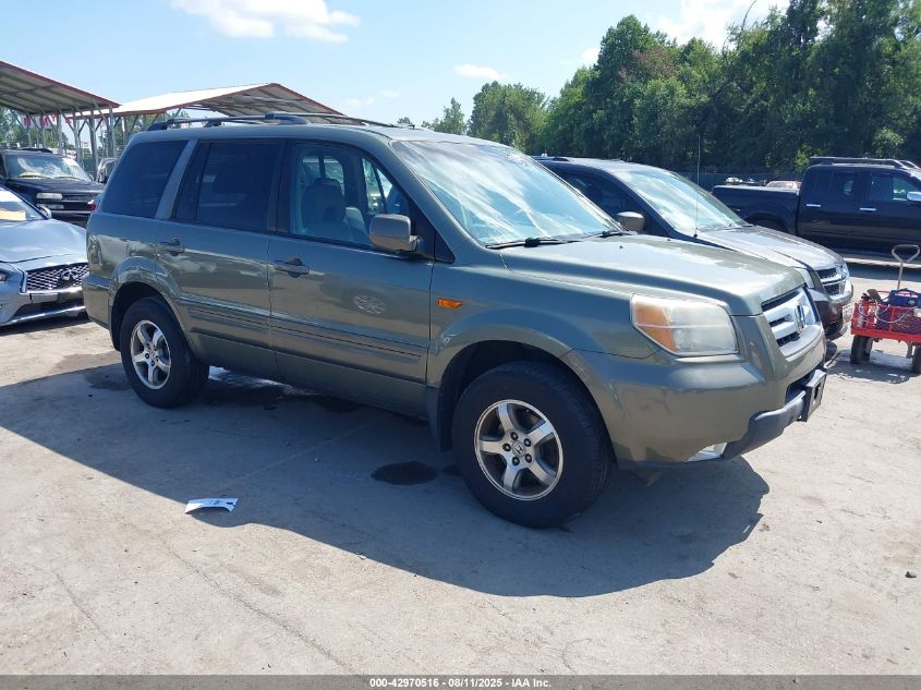 2008 Honda Pilot Ex-L green other gasoline 5FNYF18578B022064 photo #1