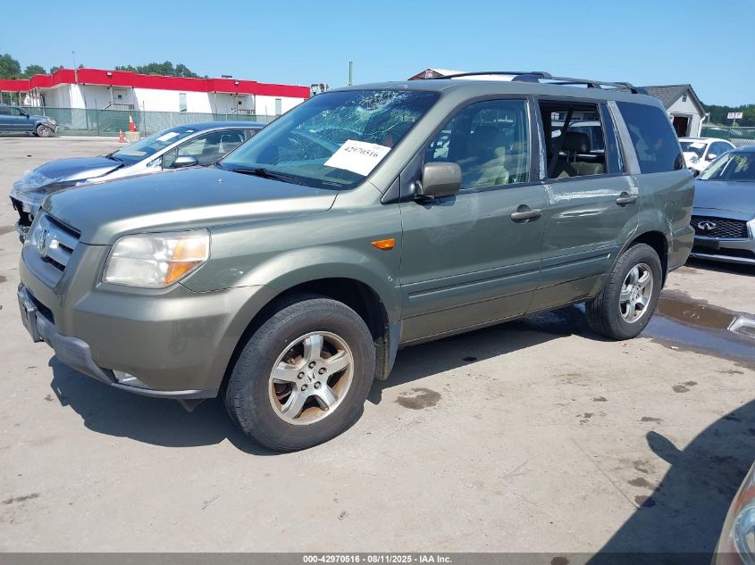 2008 Honda Pilot Ex-L green other gasoline 5FNYF18578B022064 photo #3