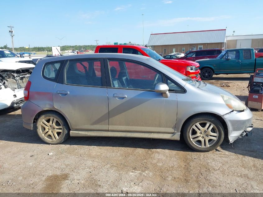 2007 Honda Fit Sport VIN: JHMGD38617S037746 Lot: 42972864