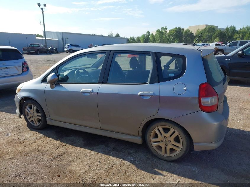 2007 Honda Fit Sport VIN: JHMGD38617S037746 Lot: 42972864