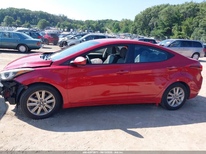 2014 Hyundai Elantra Se VIN: KMHDH4AE6EU089449 Lot: 42972871