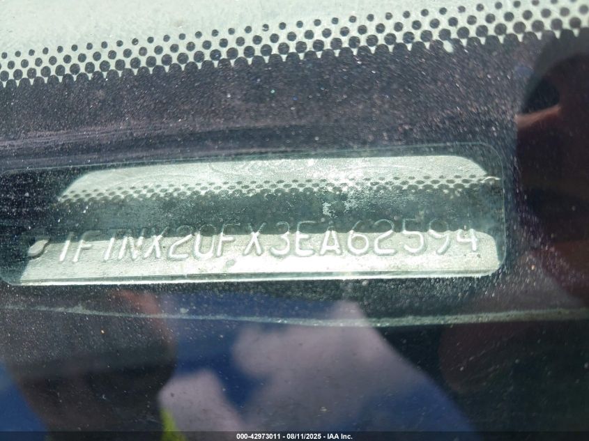 2003 Ford F-250 Lariat/Xl/Xlt VIN: 1FTNX20FX3EA62594 Lot: 42973011