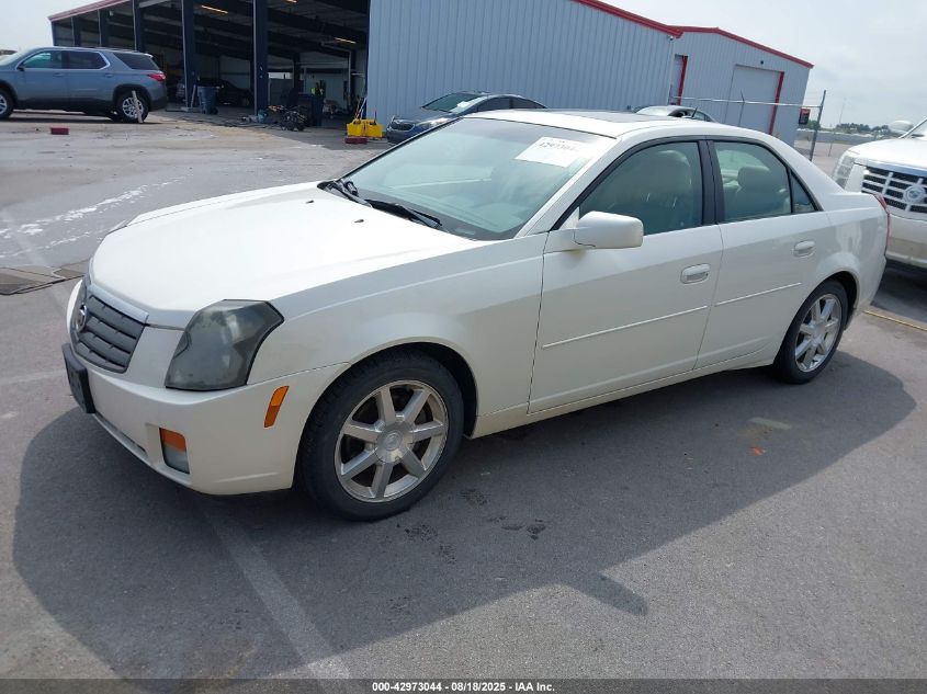2005 Cadillac Cts Standard white sedan gasoline 1G6DP567250228591 photo #3