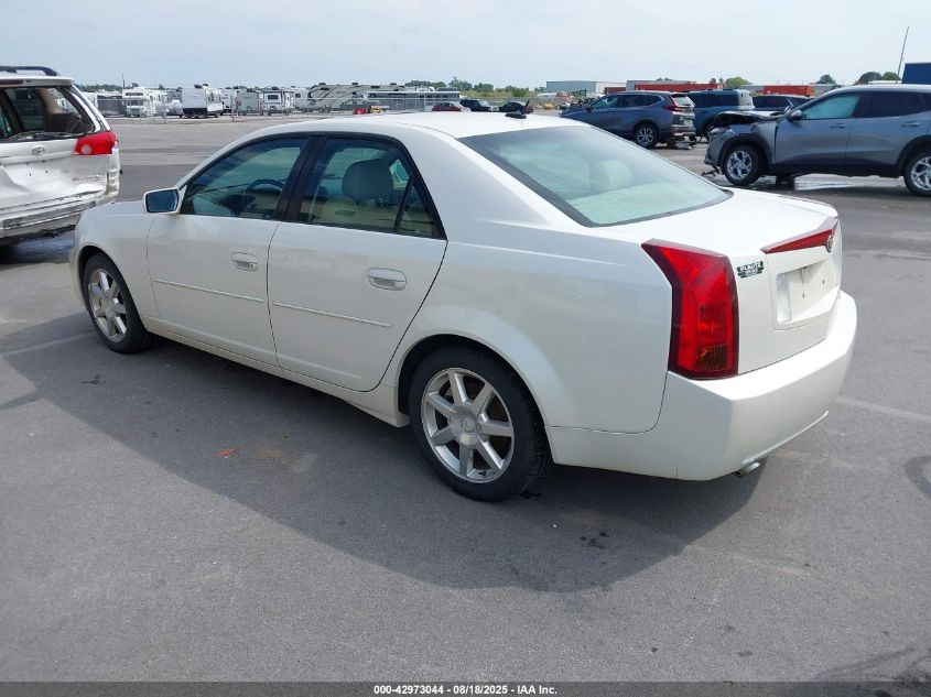 2005 Cadillac Cts Standard white sedan gasoline 1G6DP567250228591 photo #4