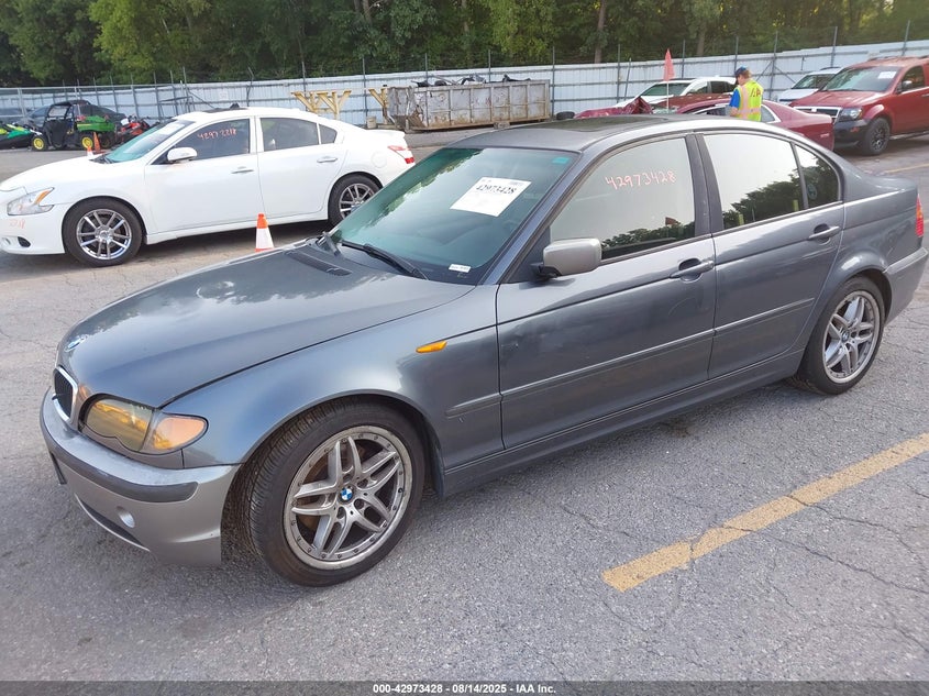 2003 BMW 325I grey sedan gasoline WBAEV33463KL87456 photo #3