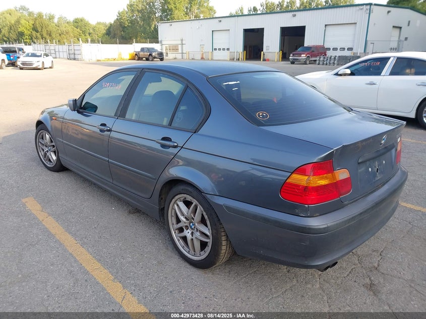 2003 BMW 325I grey sedan gasoline WBAEV33463KL87456 photo #4
