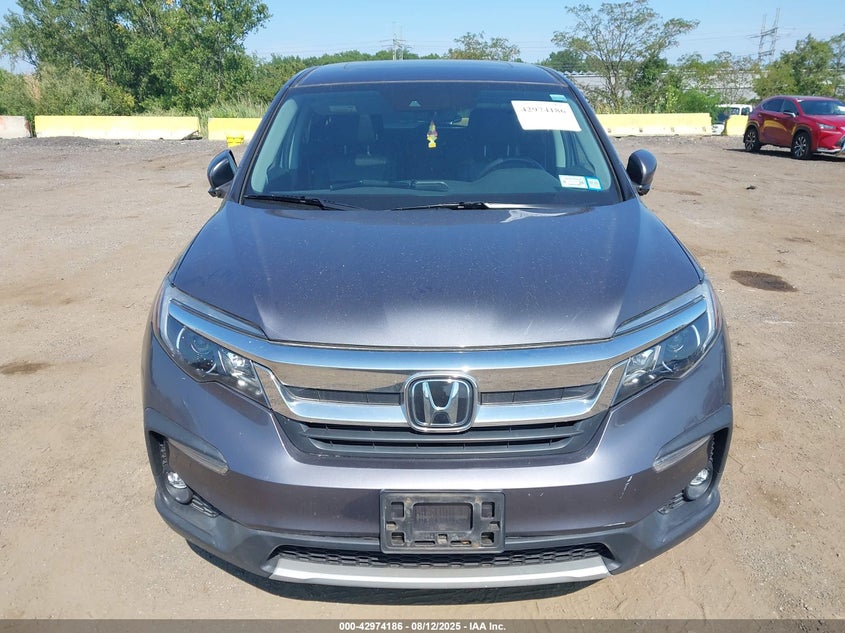 2019 Honda Pilot 3.5 Ex-L Grey Lot 111042974186 Vin 5FNYF6H5XKB100616