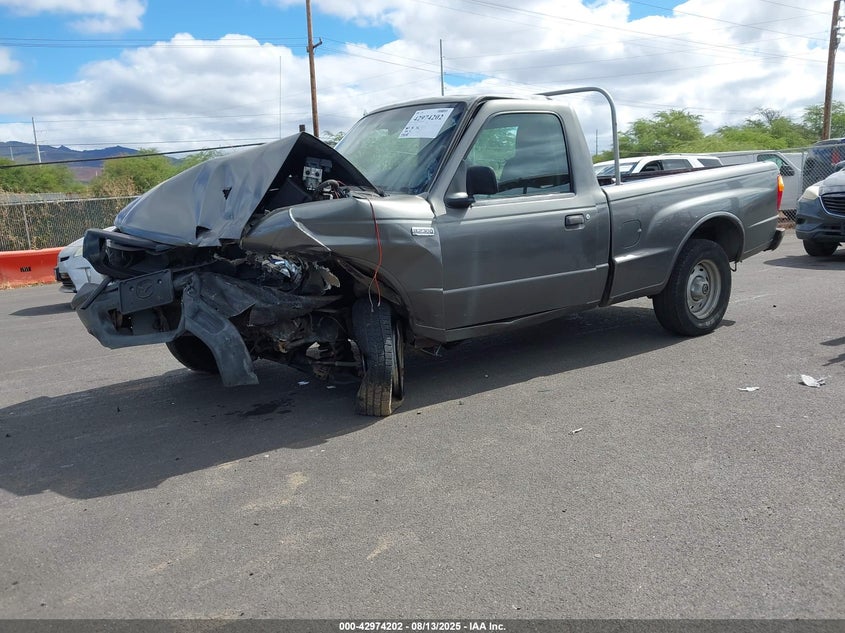 2005 Mazda B2300 grey truck gasoline 4F4YR12D25PM03966 photo #3
