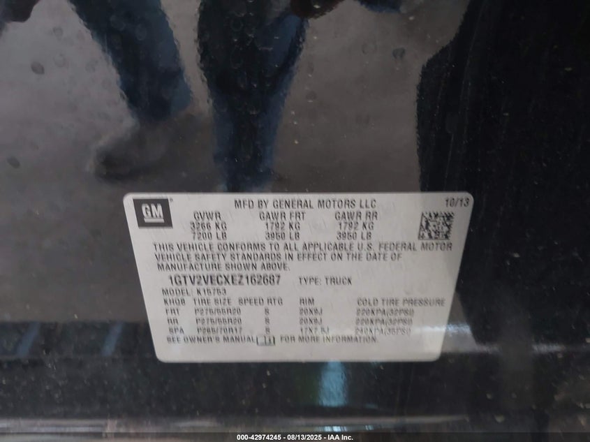 2014 GMC SIERRA 1500 SLT - 1GTV2VECXEZ162687