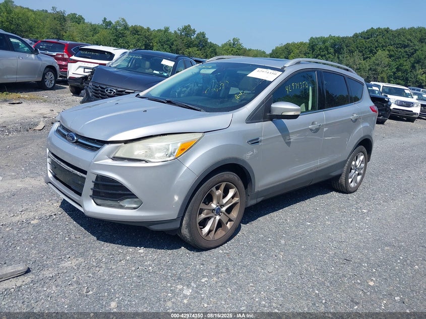 Vin: 1fmcu9j99eud60110, lot: 43468372, ford escape titanium 20142