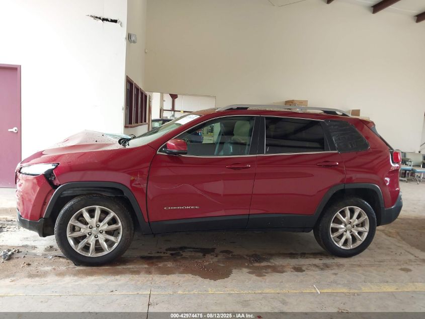 2016 Jeep Cherokee Limited VIN: 1C4PJMDS2GW124003 Lot: 42974475