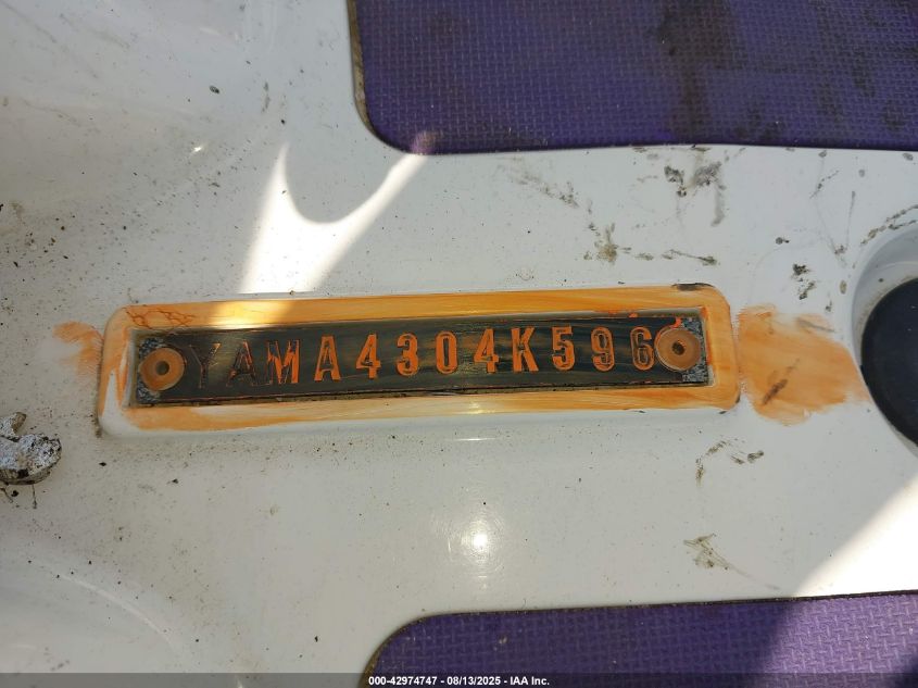 1997 Yamaha Other VIN: XXXXXYAMA4304K596 Lot: 42974747