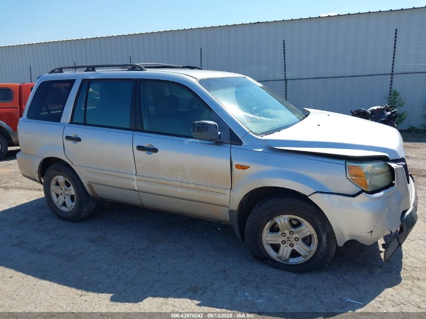 2006 Honda Pilot Lx VIN: 5FNYF28176B038412 Lot: 42975242