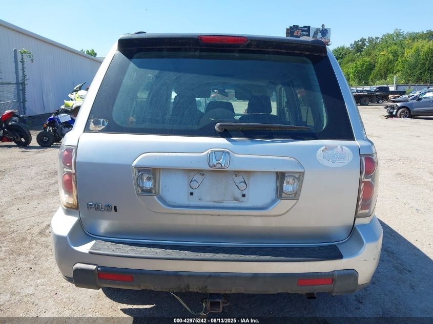 2006 Honda Pilot Lx VIN: 5FNYF28176B038412 Lot: 42975242