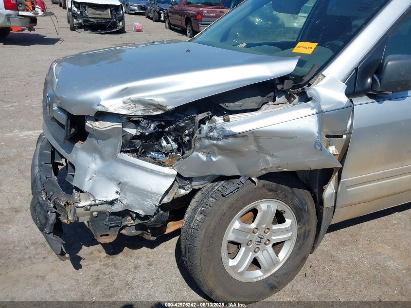 2006 Honda Pilot Lx VIN: 5FNYF28176B038412 Lot: 42975242