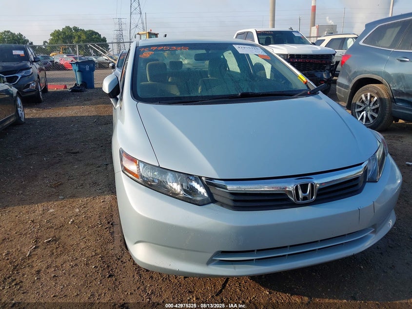 2012 Honda Civic Lx VIN: 19XFB2F56CE085442 Lot: 42975325