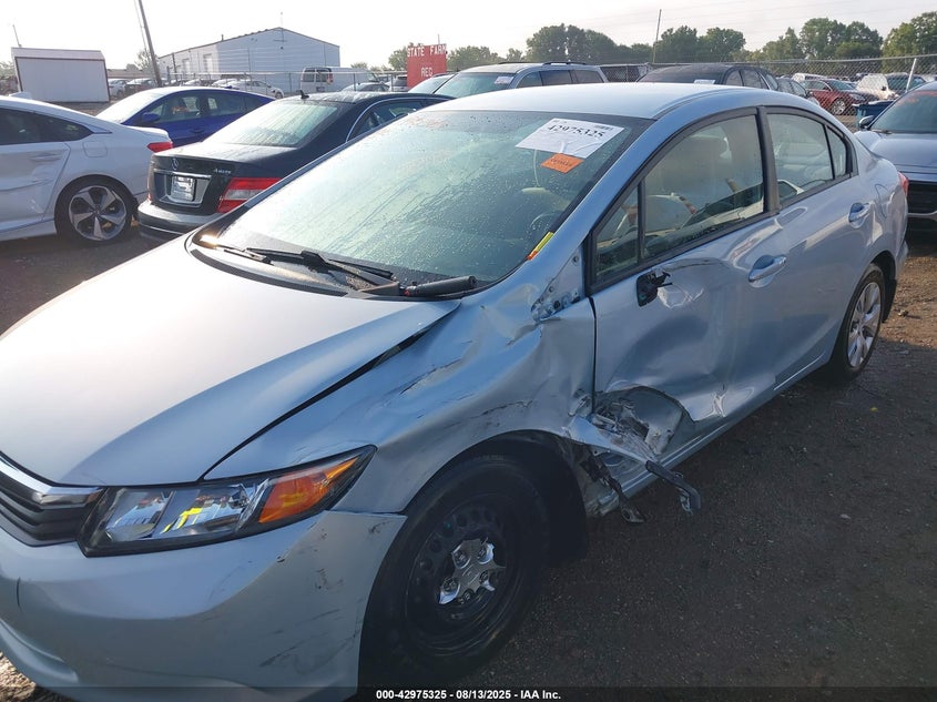 2012 Honda Civic Lx VIN: 19XFB2F56CE085442 Lot: 42975325