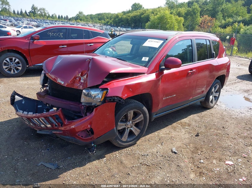 2016 Jeep Compass High Altitude Edition red other gasoline 1C4NJCEA1GD803117 photo #3