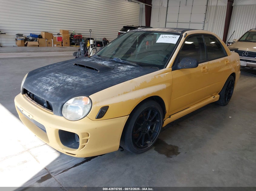 2003 Subaru Impreza Wrx yellow sedan gasoline JF1GD29673G504018 photo #3