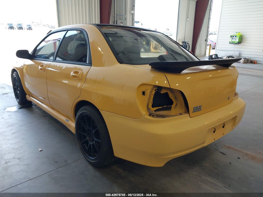 2003 Subaru Impreza Wrx yellow sedan gasoline JF1GD29673G504018 photo #4