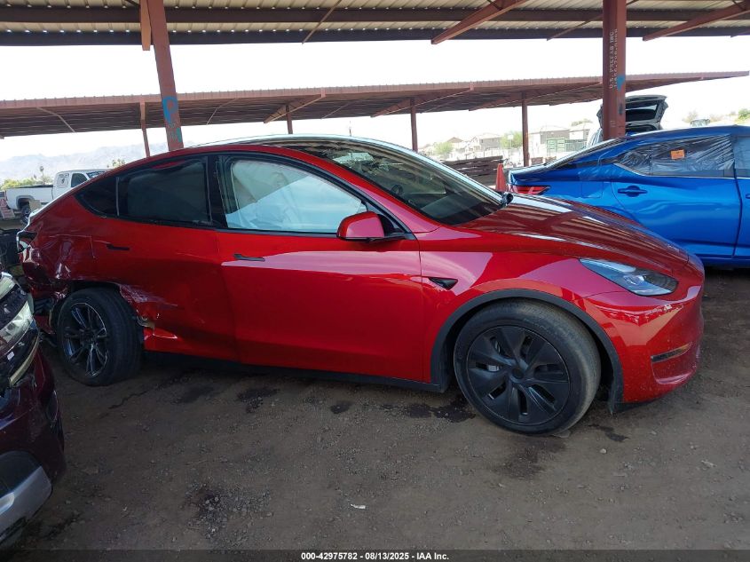 2025 Tesla Model Y Long Range Dual Motor All-Wheel Drive VIN: 7SAYGDEE2SF265178 Lot: 42975782