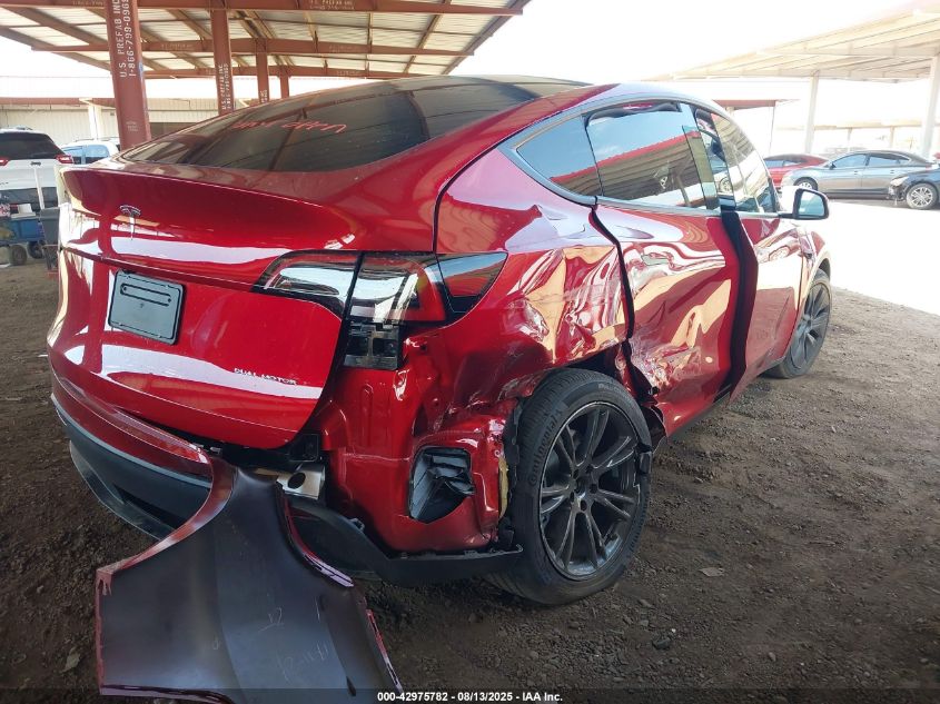 2025 Tesla Model Y Long Range Dual Motor All-Wheel Drive VIN: 7SAYGDEE2SF265178 Lot: 42975782