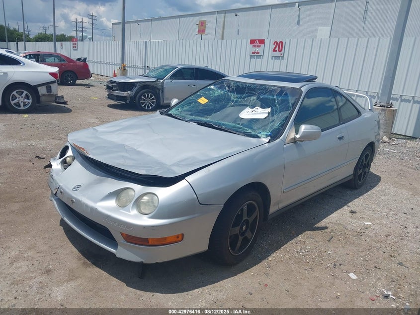 2000 Acura Integra Ls silver coupe gasoline JH4DC4453YS014124 photo #3